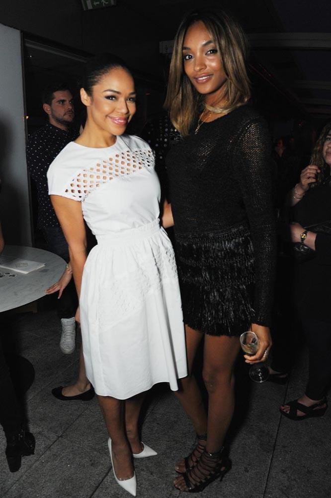 Jourdan Dunn with Sarah-Jane Crawford at HTC INK event