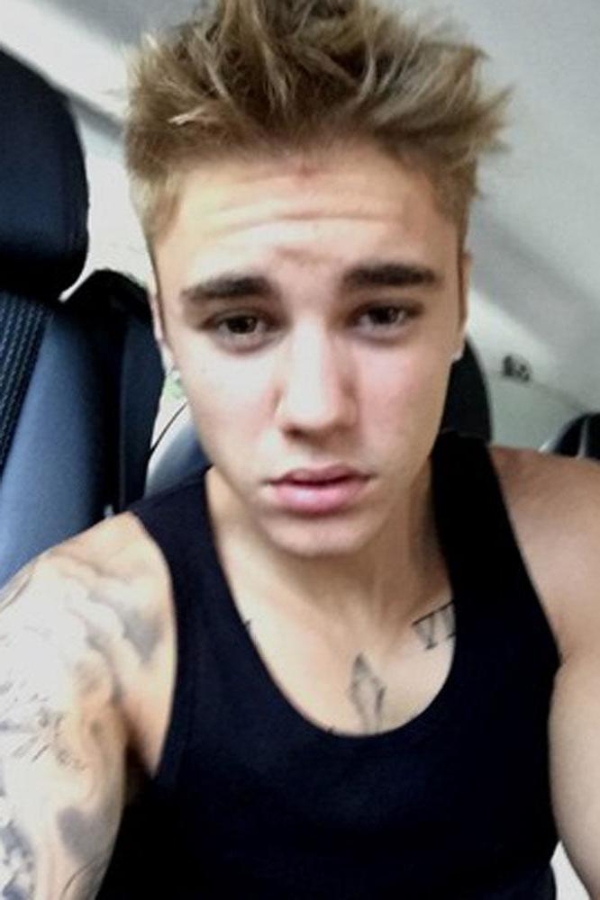 Justin Bieber's clean shaven look