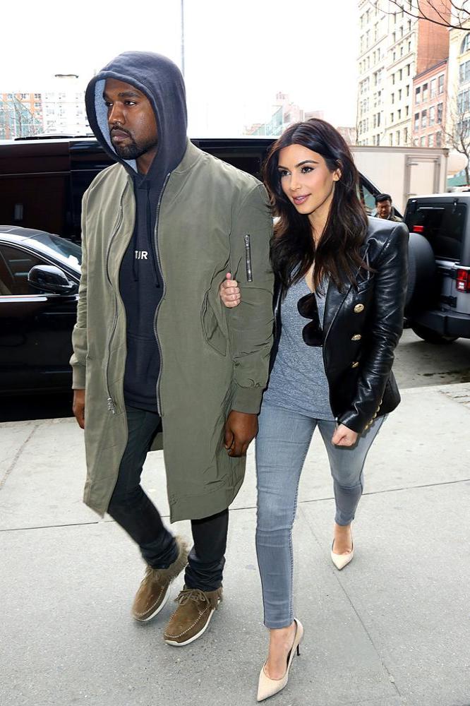 Kanye West and Kim Kardashian