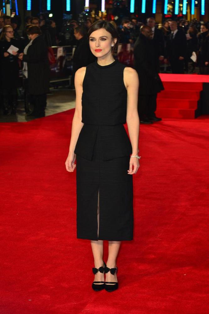 Keira Knightley at the 'Jack Ryan: Shadow Recruit' premiere in London