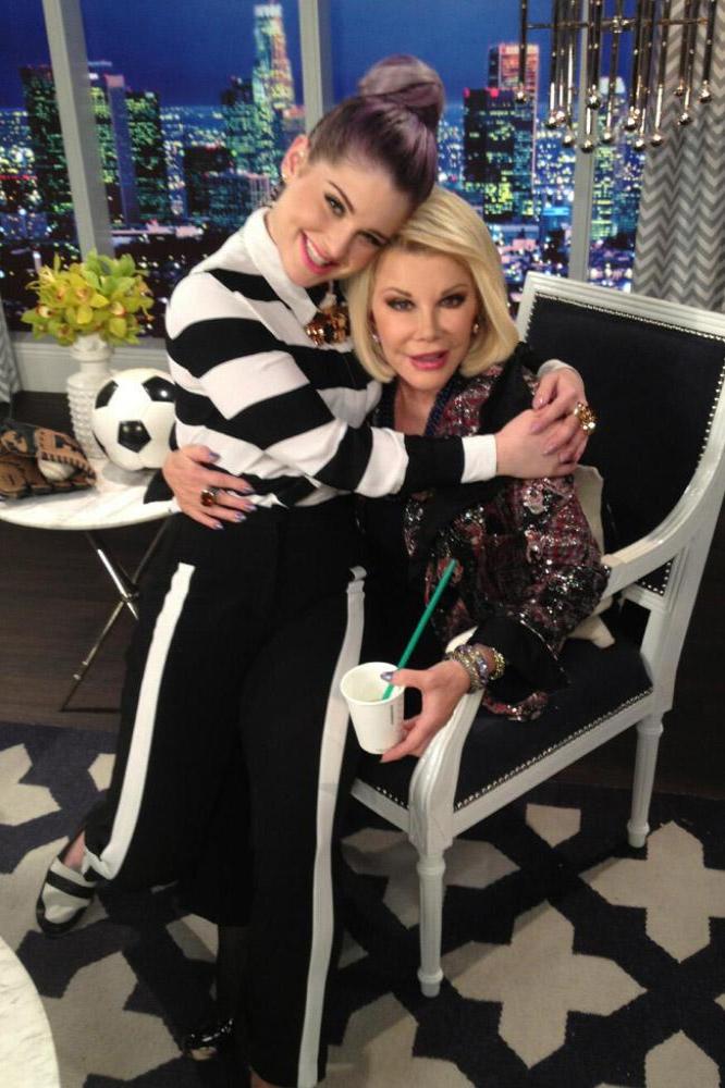 Kelly Osbourne and the late Joan Rivers on 'Fashion Police'