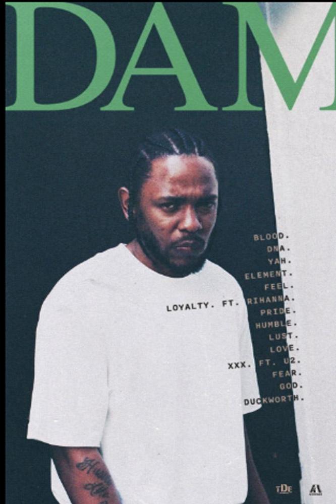 Kendrick Lamar's Damn artwork (c) Twitter
