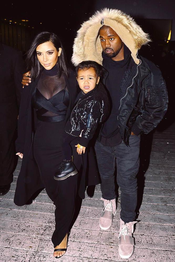 Kim Kardashian, North and Kanye West