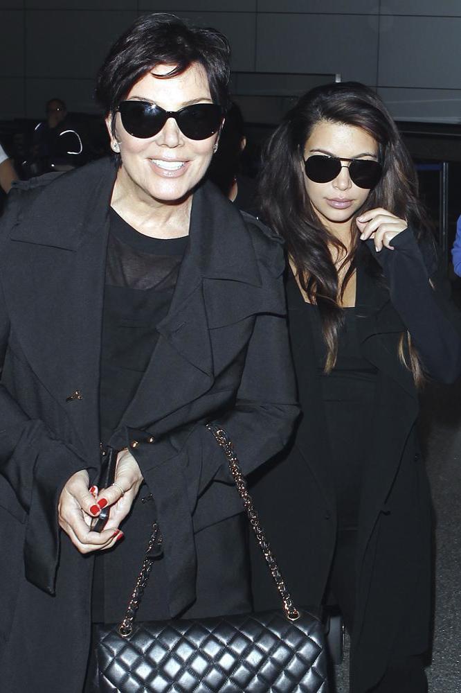 Kim Kardashian with her mother Kris Jenner
