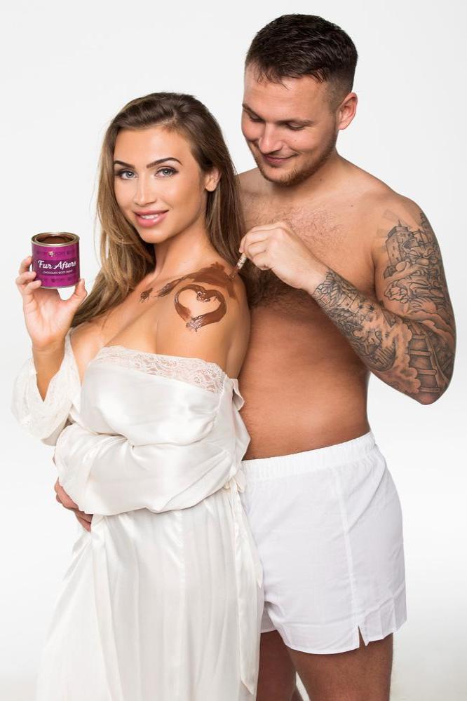 Lauren Goodger and Jake McLean with Fur Afters