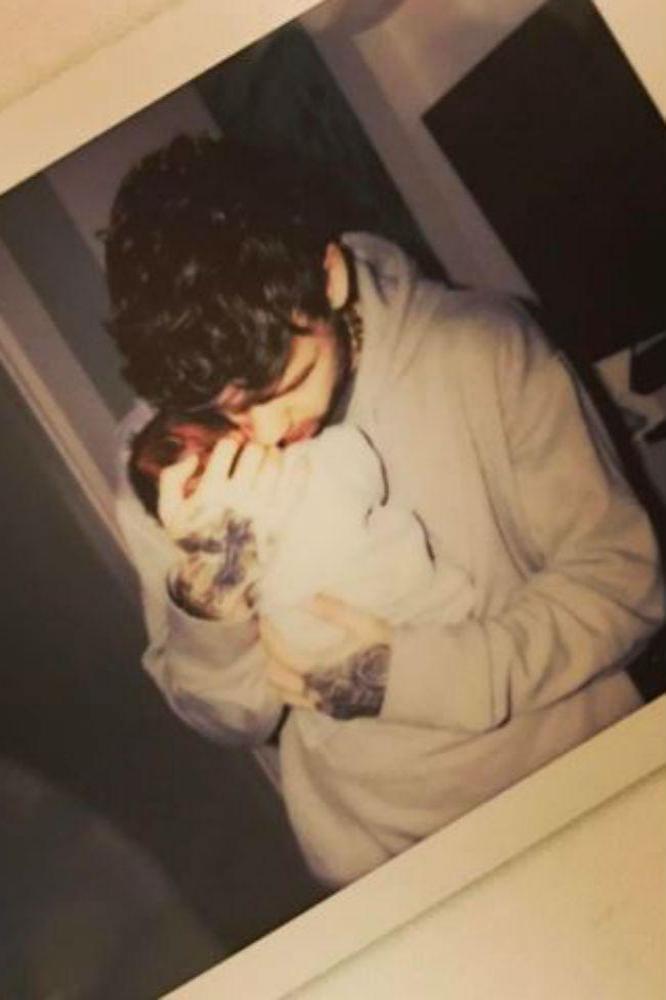 Liam Payne and his baby (c) Instagram