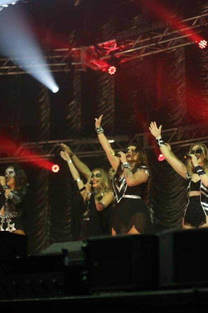 Little Mix at KISS Haunted House Party