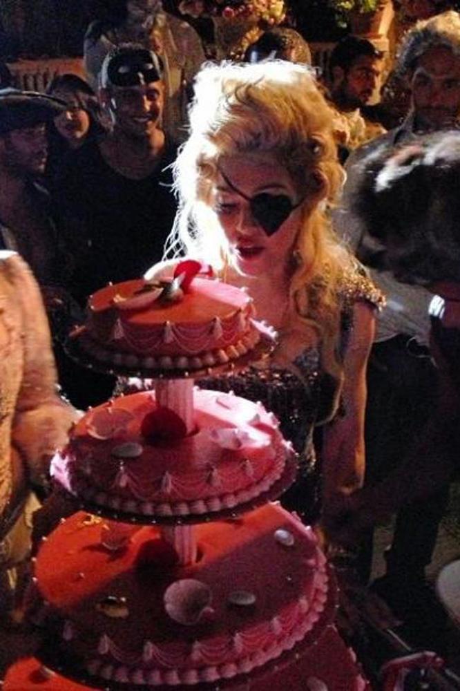 Madonna at her birthday party
