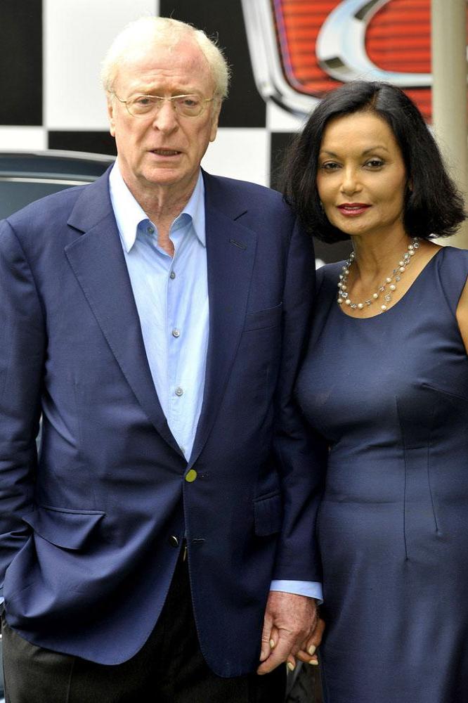 Michael Caine with his wife Shakira