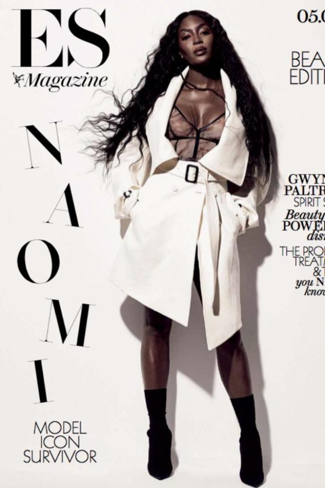 Naomi Campbell on the cover of ES magazine