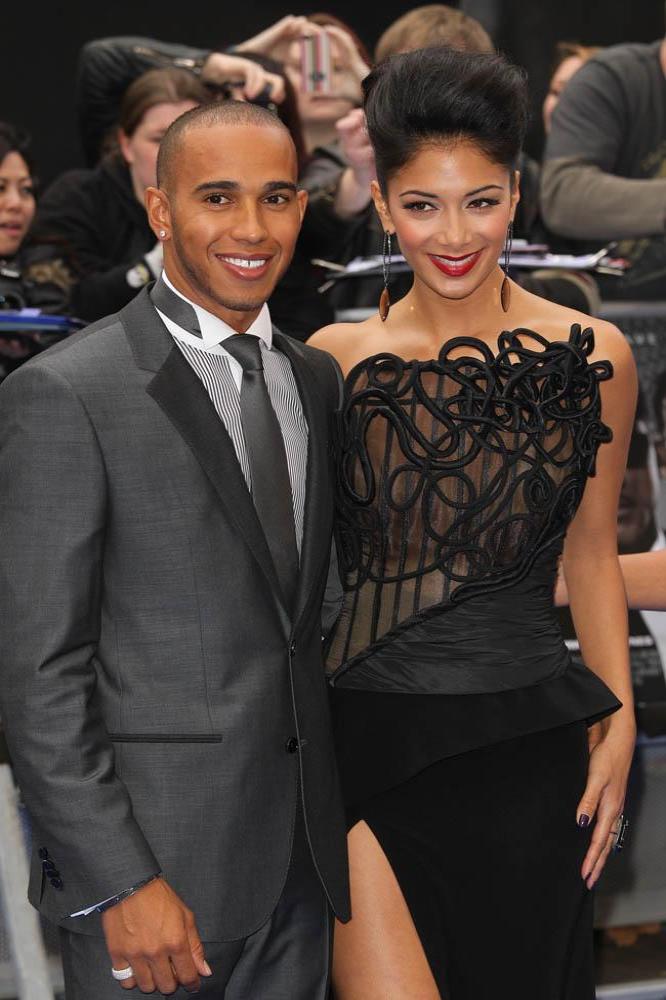 Nicole Scherzinger and Lewis Hamilton