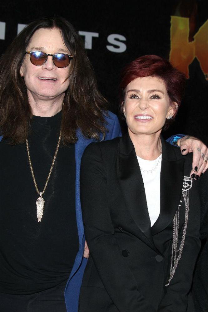Ozzy Osbourne and Sharon Osbourne at press conference