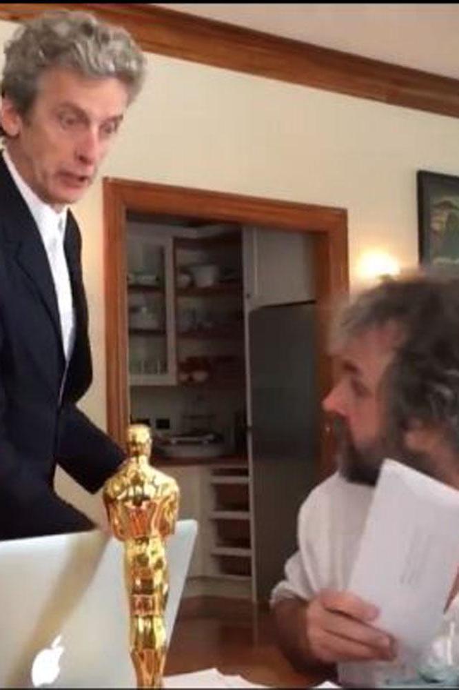 Peter Capaldi ambushes Peter Jackson and his daughter Katie in Doctor Who sketch