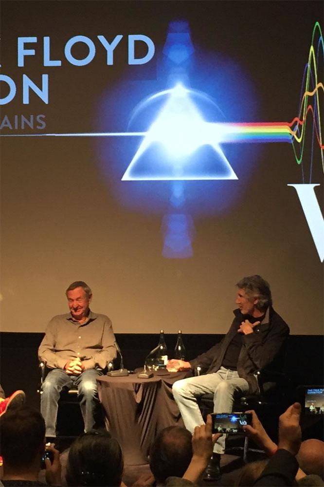 Pink Floyd's Nick Mason and Roger Waters in London