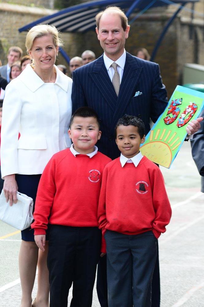 Prince Edward visits school on birthday