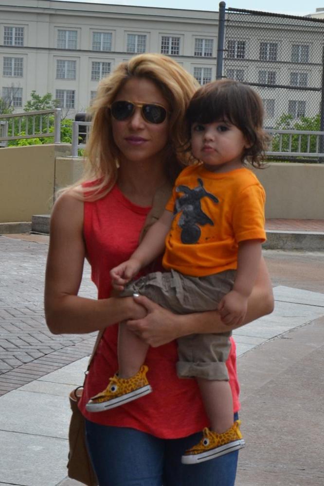 Shakira with son Milan
