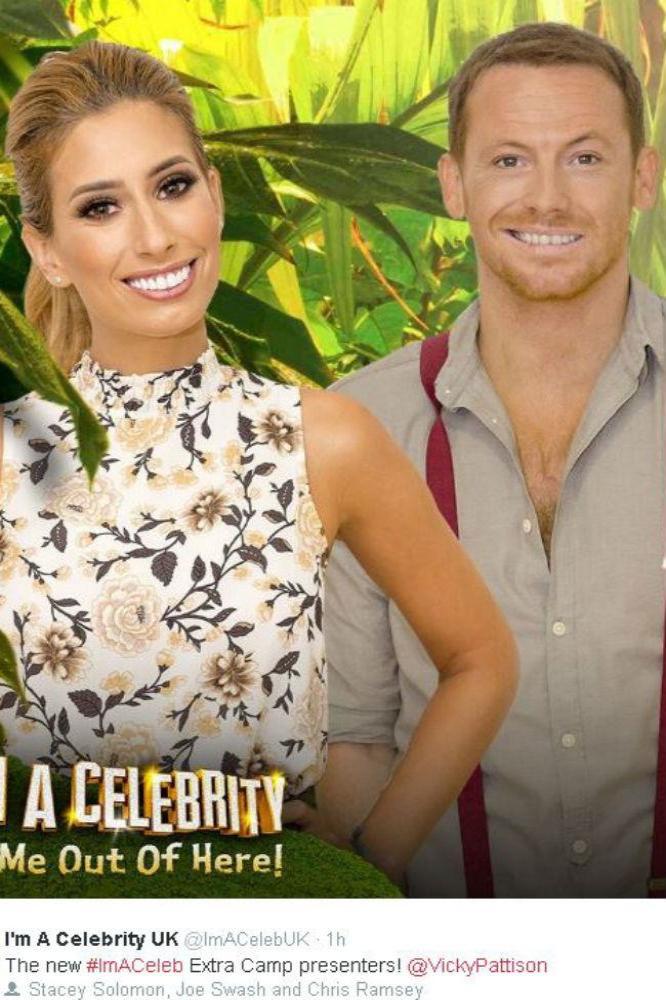 Stacey Solomon, Joe Swash and Vicky Pattison (c) Twitter