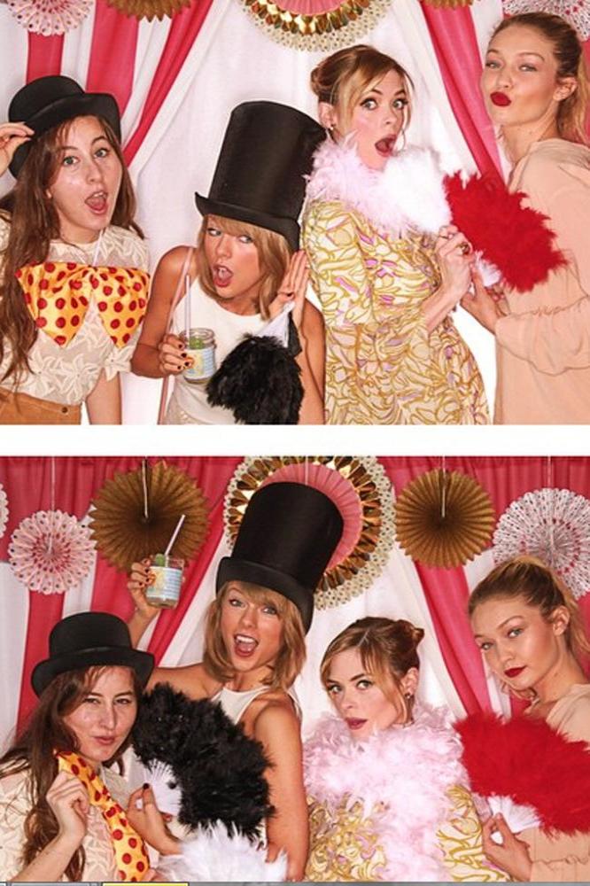 Taylor Swift, Jaime King, Gigi Hadid and Alana Haim (c) Instagram