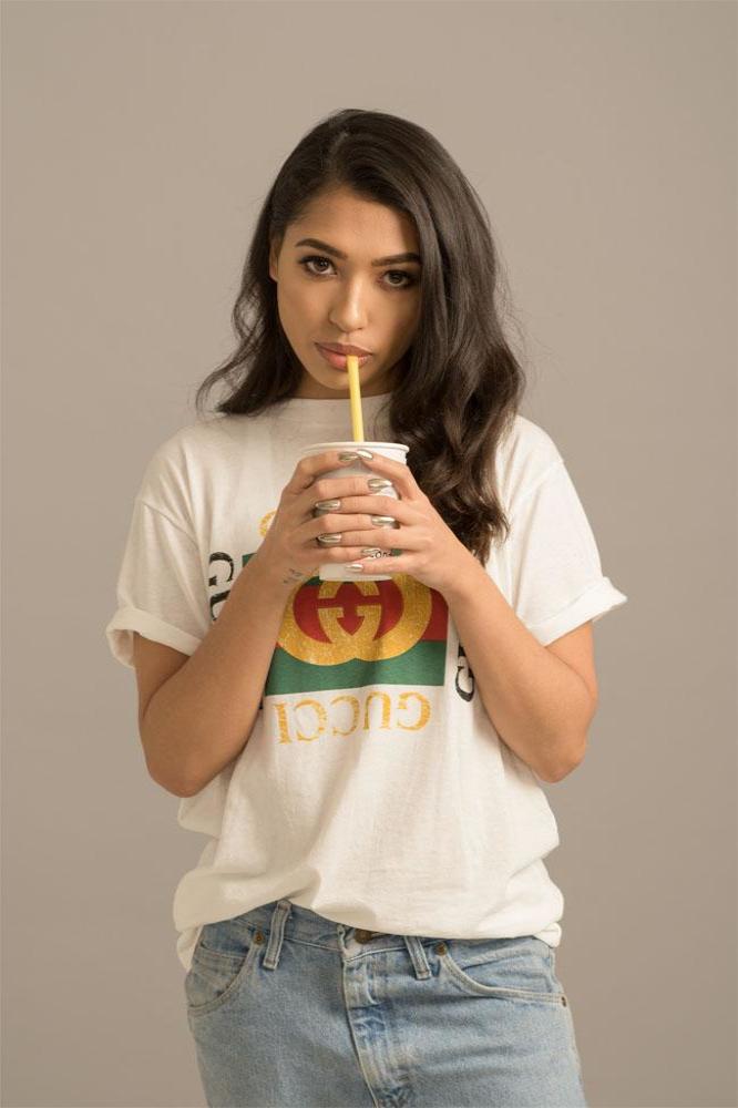 Vanessa White posing for The FADER