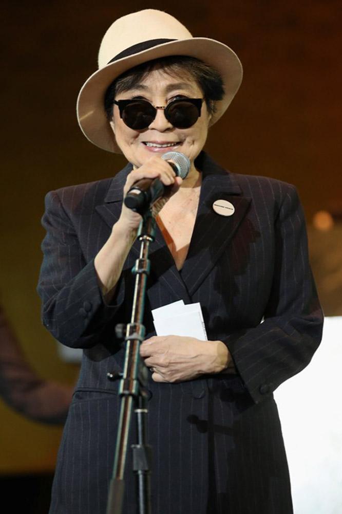 Yoko Ono at the UNICEF #IMAGINE campaign launch