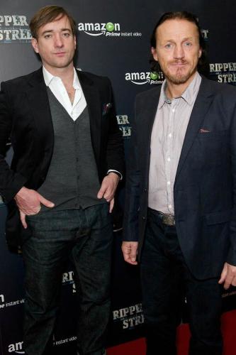 Matthew MacFadyen and Jerome Flynn at the premiere of Ripper Street series three 