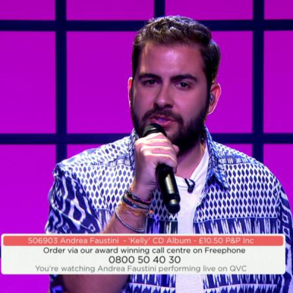 Andrea Faustini performs tracks from his debut album on QVC