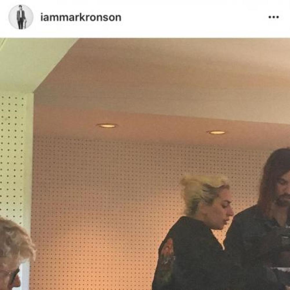 Lady Gaga and Kevin Parker on Mark Ronson Instagram (c)
