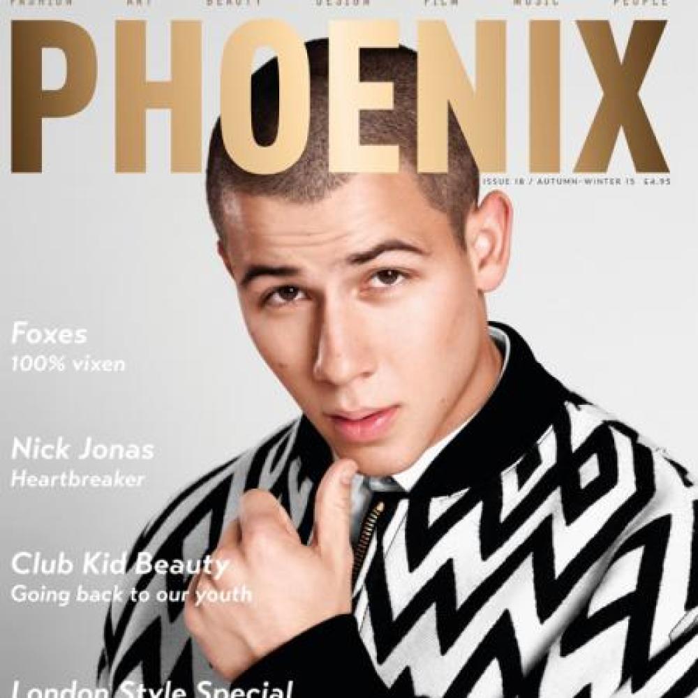 Nick Jonas on the cover of Phoenix magazine 