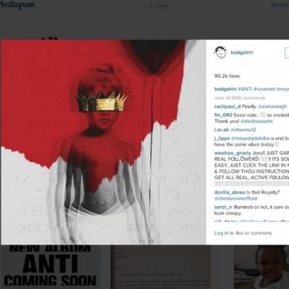 Rihanna's 'Anti' album art
