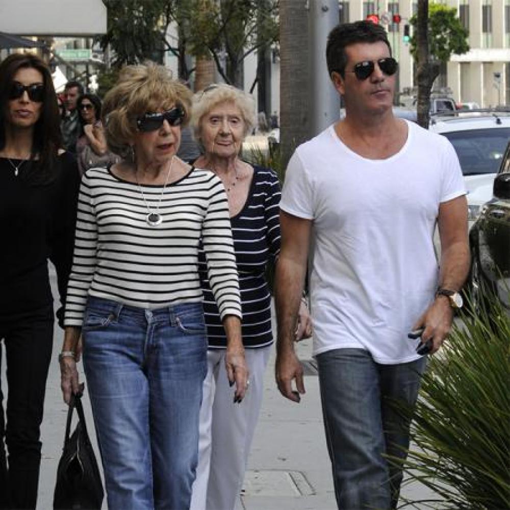 Simon Cowell with mum Julie in 2010