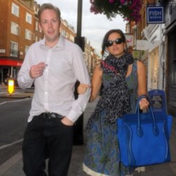 Lily Allen with husband to be Sam Cooper