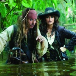 Johnny Depp and Penelope Cruz star in Pirates of the Caribbean: On Stranger Tides