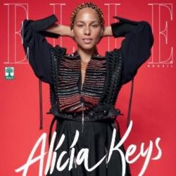 Alicia Keys on the cover of Elle Brazil 