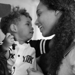 Alicia Keys with her son Genesis via Instagram