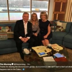 Amy Walsh with Ruth Langsford and Eamonn Holmes (c) This Morning/ Twitter