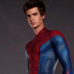 Andrew Garfield in his Spider-Man suit