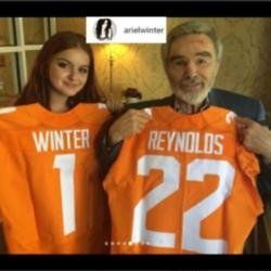 Ariel Winter and Burt Reynolds (c) Instagram