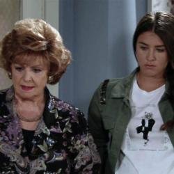 Barbara Knox with co-star Brooke Vincent