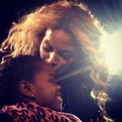 Beyonce kisses Mercy James