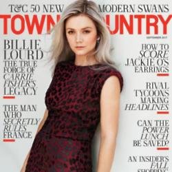 Billie Lourd on the cover of Town and Country magazine 