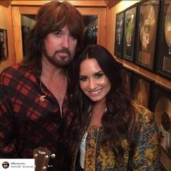 Billy Ray Cyrus and Demi Lovato [Instagram]