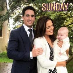 Binky Felstead and Josh Patterson with baby India (c) Instagram