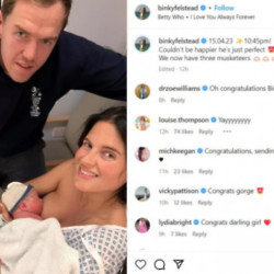 Binky Felstead 'couldn't be happier' after giving birth to her 3rd child - Instagram-BinkyFelstead