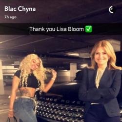 Blac Chyna and Lisa Bloom (c) Blac Chyna/Snapchat