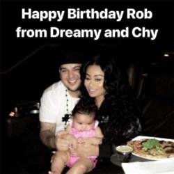 Blac Chyna and Rob Kardashian with daughter Dream (c) Instagram