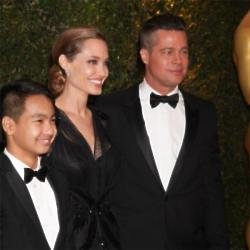 Brad Pitt, Angelina Jolie and Maddox