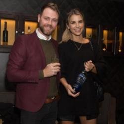 Brian and Vogue at the Glen's Platinum vodka partnership launch