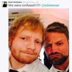 Brian McFadden and Ed Sheeran 