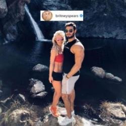 Britney Spears and Sam Asghari (c) Instagram