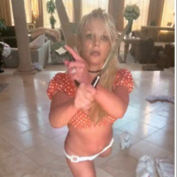 Britney Spears is said to be doing fine after posting her knife dance video